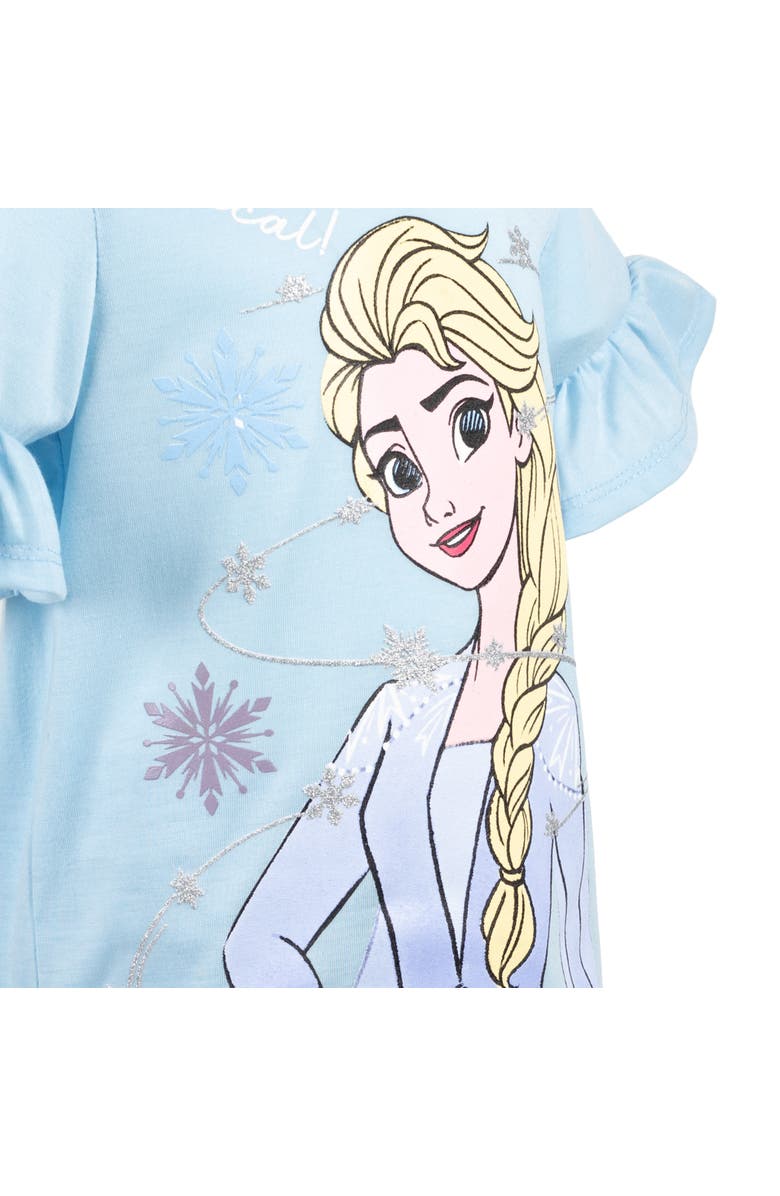 Disney Frozen Queen Elsa 2-Piece Tee and Leggings Set, Alternate, color, Elsa Light Blue