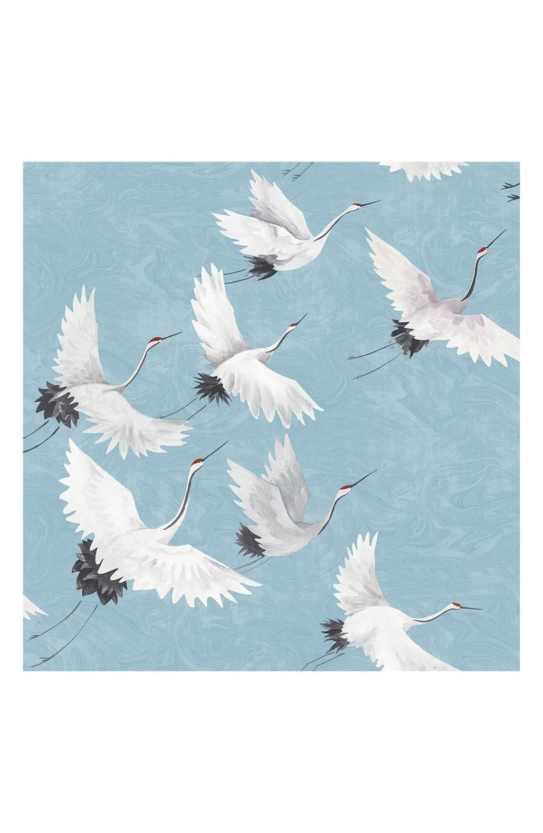 Wallpops Halcyon Blue Peel & Stick Wallpaper, Main, color, Blue