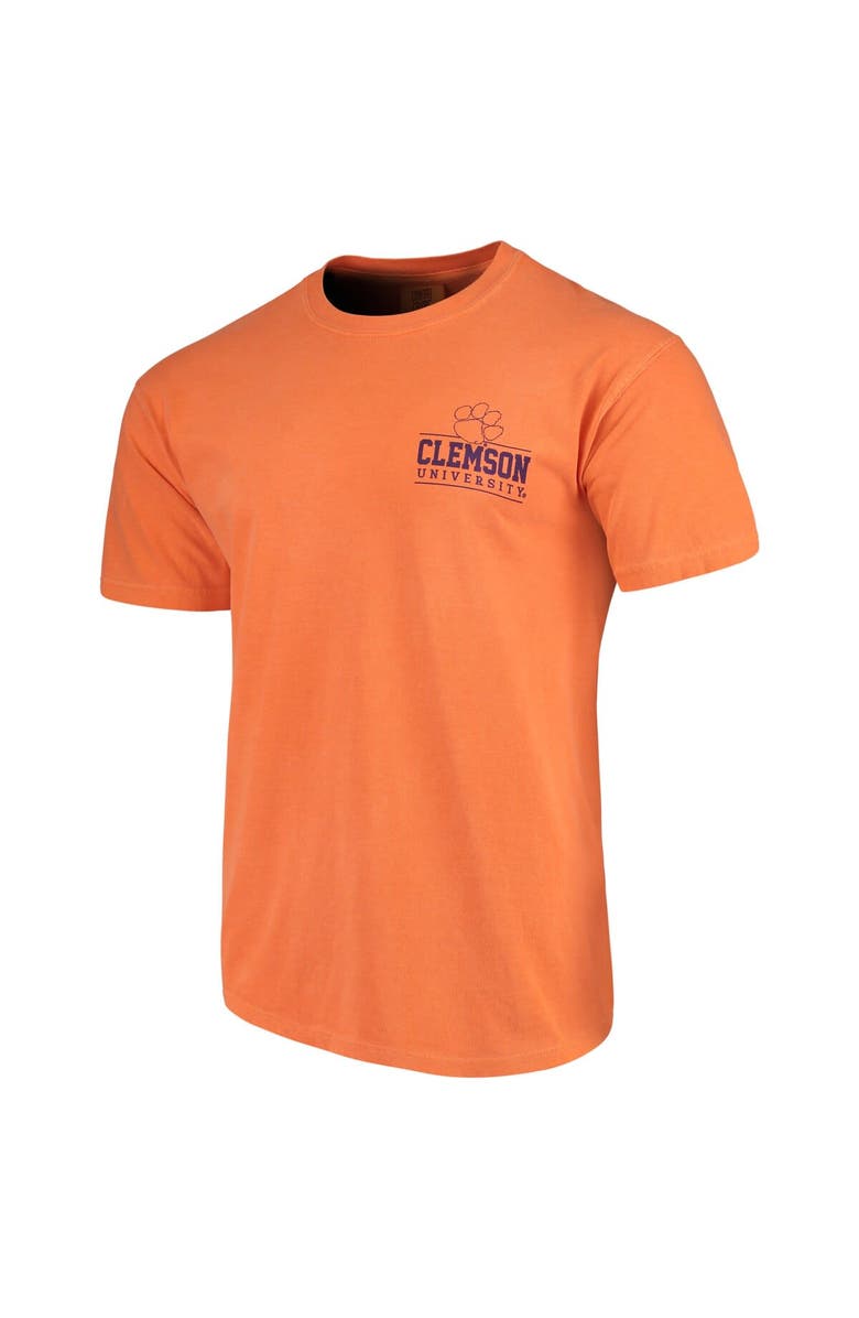 IMAGE ONE Men's Orange Clemson Tigers Comfort Colors Campus Icon T-Shirt, Alternate, color, 