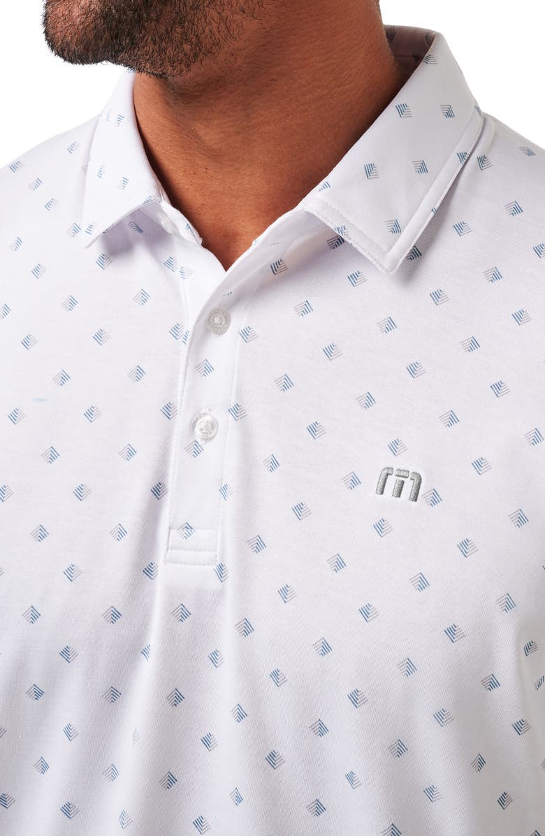 TravisMathew Saturday Night Stay Geo Print Cotton Blend Polo, Alternate, color,