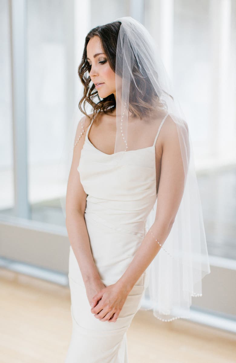 Toni Federici Picasso Fingertip Length Veil, Alternate, color,