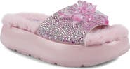 ZIGI Ashey Faux Fur Platform Slide Sandal