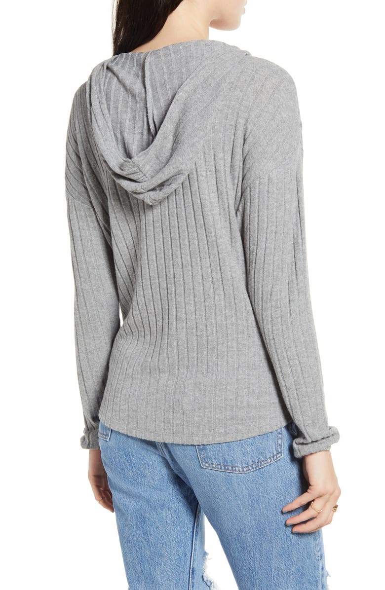 Ten Sixty Sherman Ribbed Hooded Henley, Alternate, color,