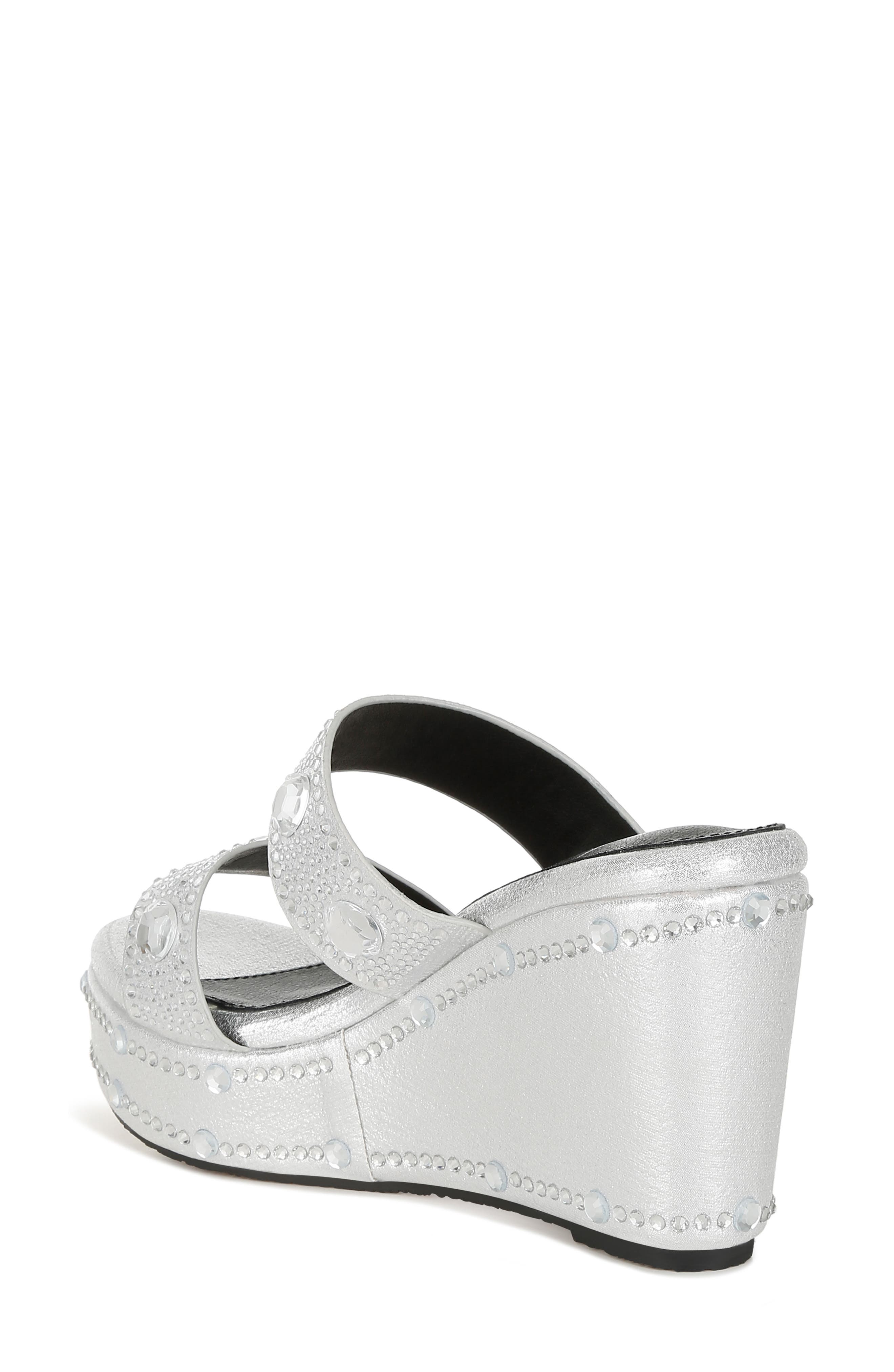 LONDON RAG Iki Diki Wedge Sandal, Alternate, color, Silver