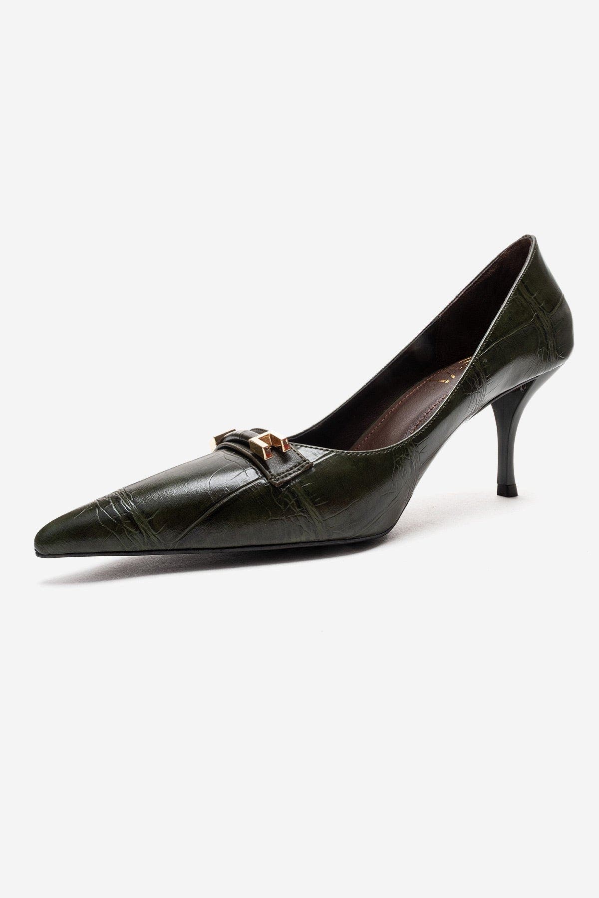Poesy Pointed Toe Stiletto Pump, Alternate, color, Green Print