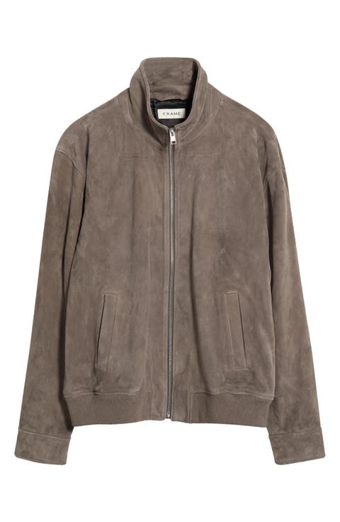 Suede Bomber Jacket