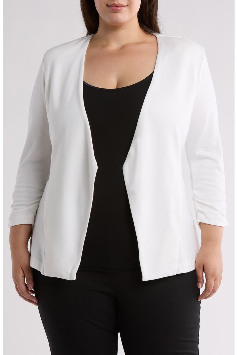 'Olga' Knit Jacket, Main, color, WHITE