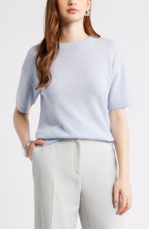Short Sleeve Cashmere Sweater