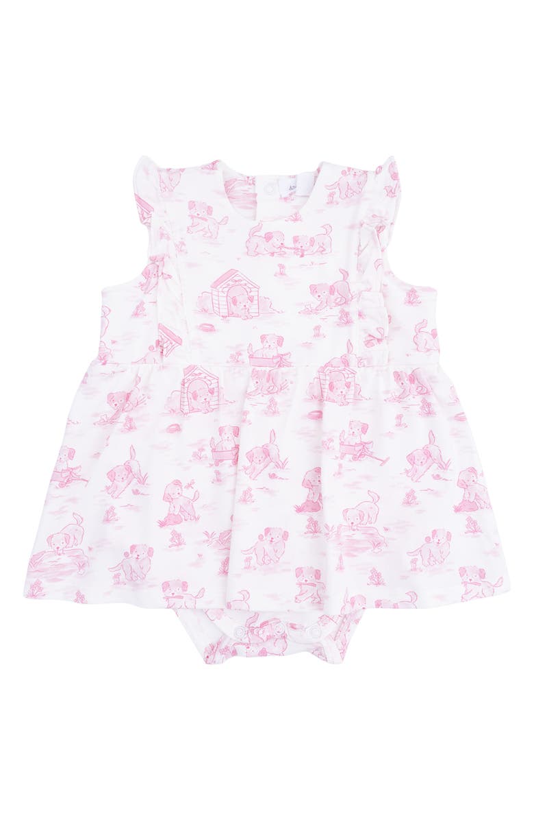 Angel Dear Puppy Ruffle Skirted Bodysuit, Main, color, 