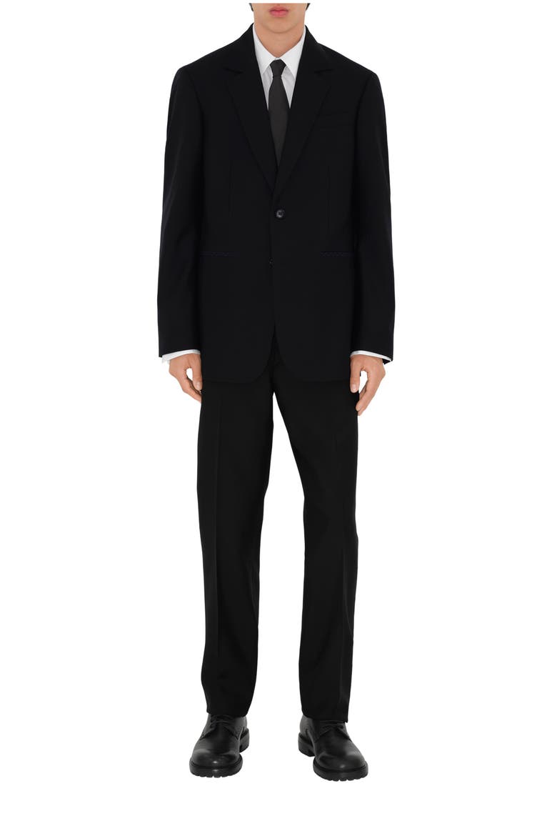 Wool Tailored Jacket, Main, color, Black