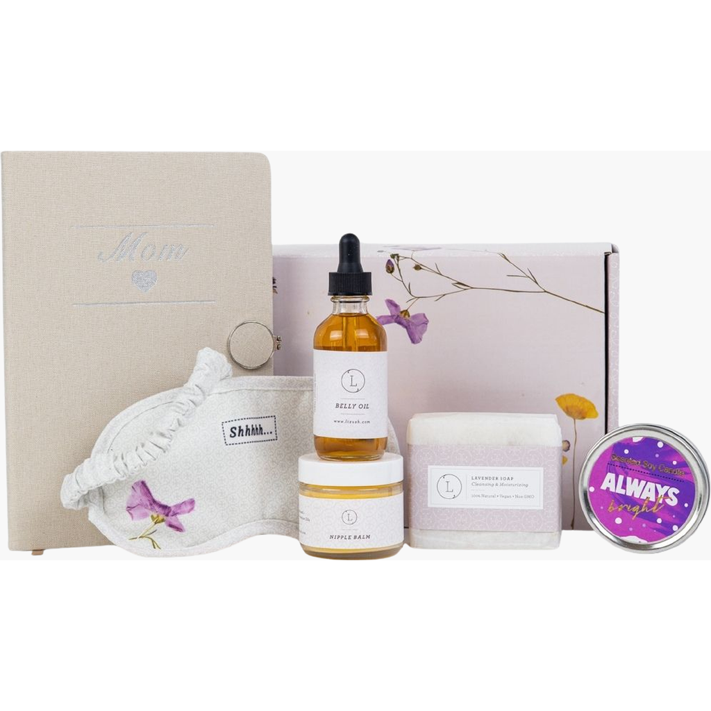 Lizush Pampering Mother's Day Gift Box- Handmade Natural Skincare & Spa Kit