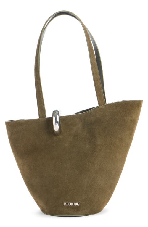 Jacquemus Le Bambola Moyen Suede Bucket Bag