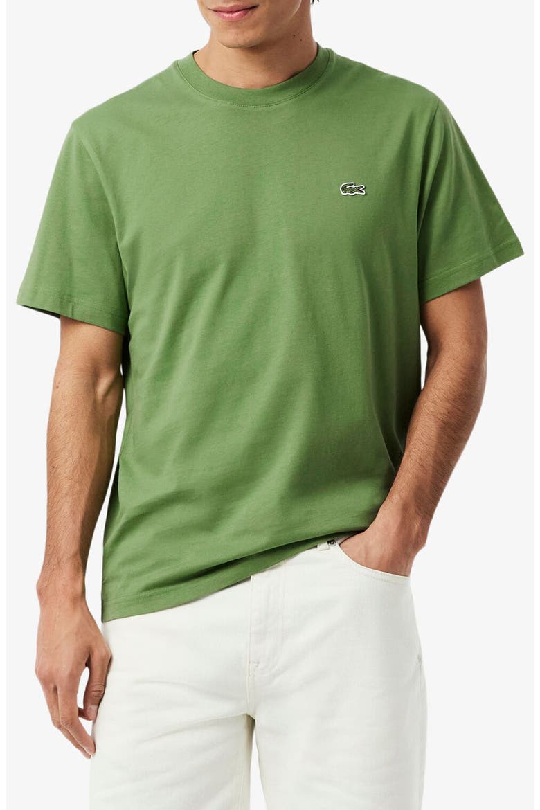 Cotton Crewneck T-Shirt, Main, color, LAMBS LETTUCE