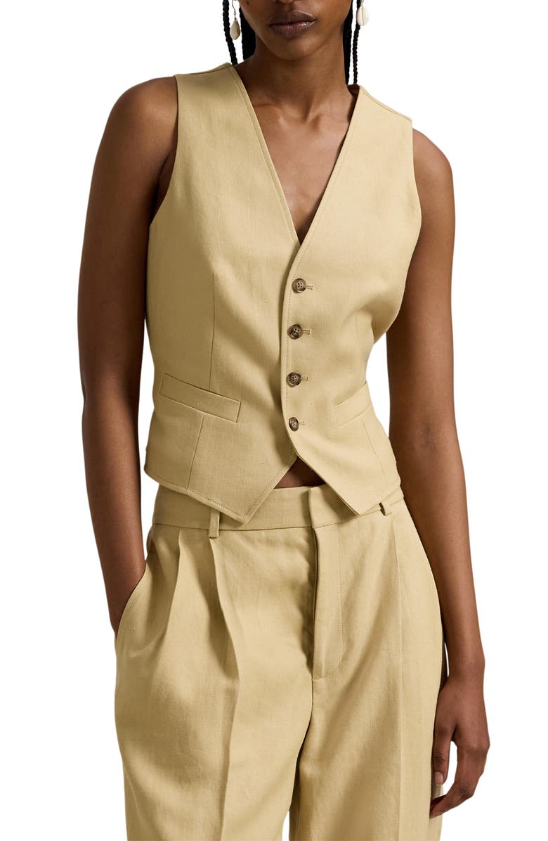 Polo Ralph Lauren Hemp Vest, Main, color, Dune Tan