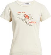 Daydreamer Ski Ya Later Headliner Cotton Graphic T-Shirt
