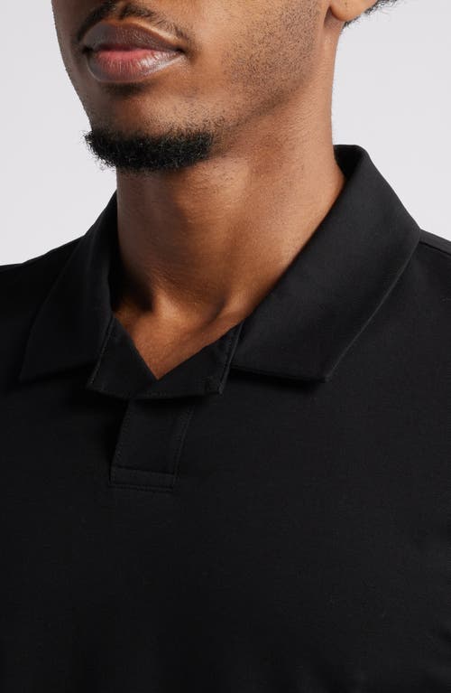 Hugo Boss Hugo Dimerspolo Johnny Collar Piqué Polo In Black