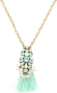 OLIVIA WELLES Vianna Tassel Necklace
