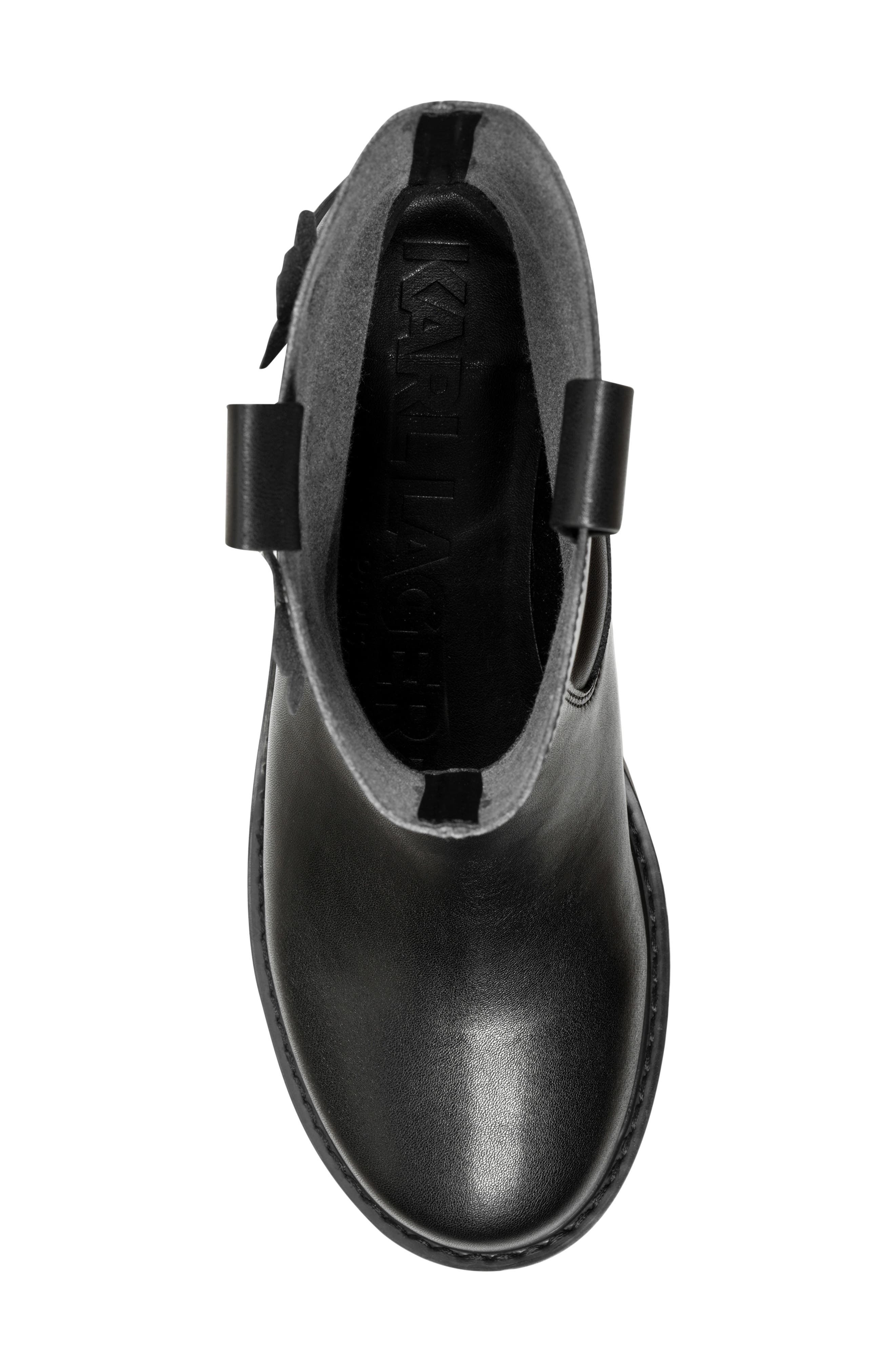 Medina Lug Sole Bootie, Alternate, color, BLACK/ CREAM