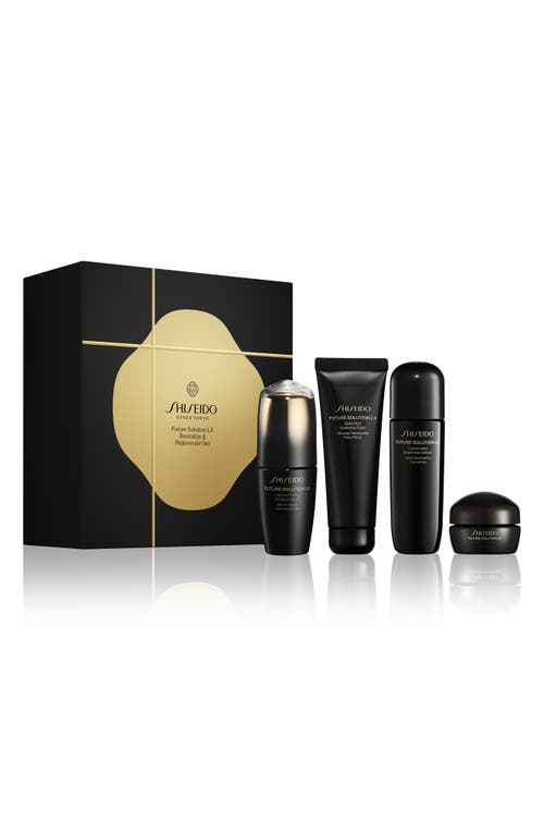 Shiseido Future Solution Lx Revitalize & Rejuvenate Set $514 Value In Black
