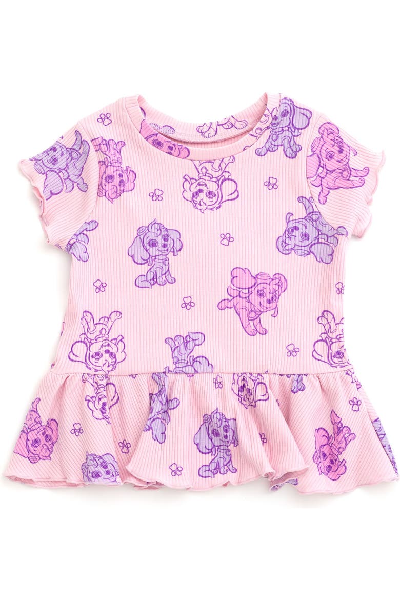 Skye 2-Piece Tee and Bike Shorts Set, Alternate, color, Skye Pink