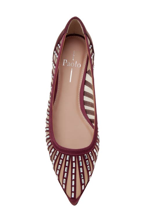 Linea Paolo Noelle Pointed Toe Flat In Burgundy