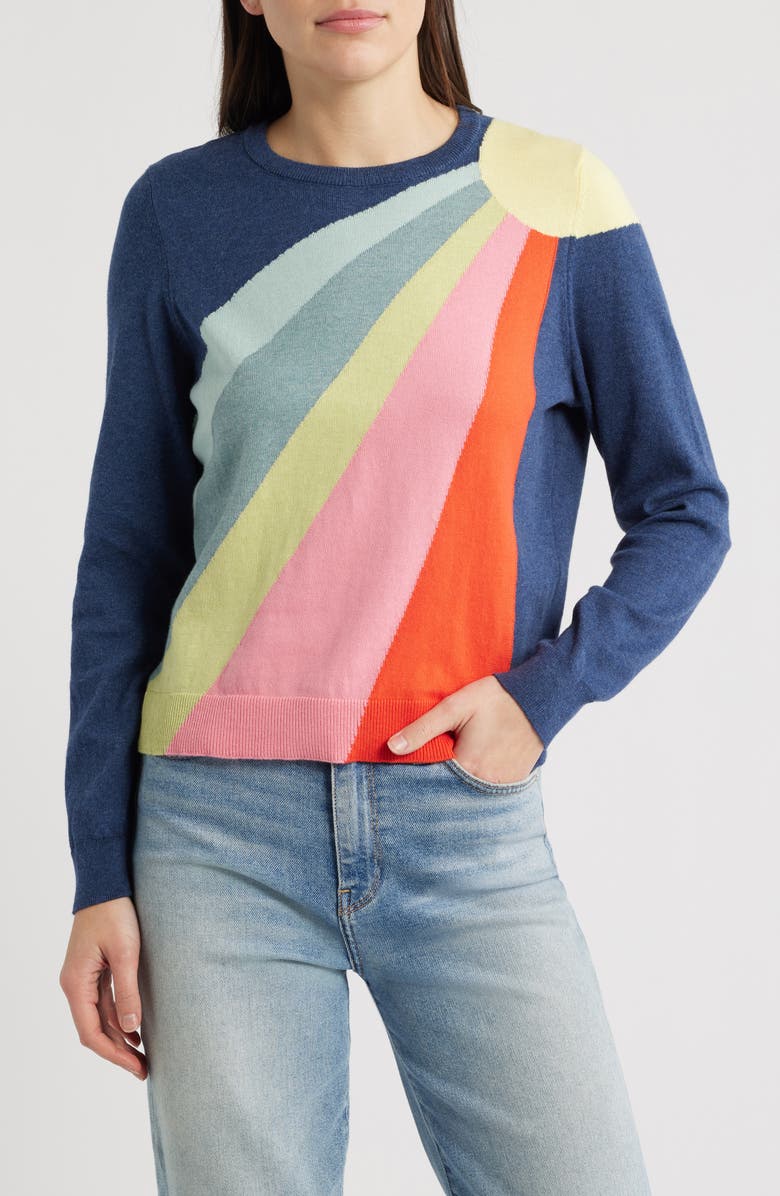 Marine Layer Sunbeam Cotton Sweater, Main, color, Sunbeam