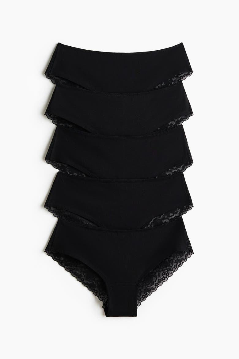 5-Pack Hipster Briefs, Main, color, Black