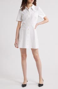 FRAME The Flare Mini Shirtdress
