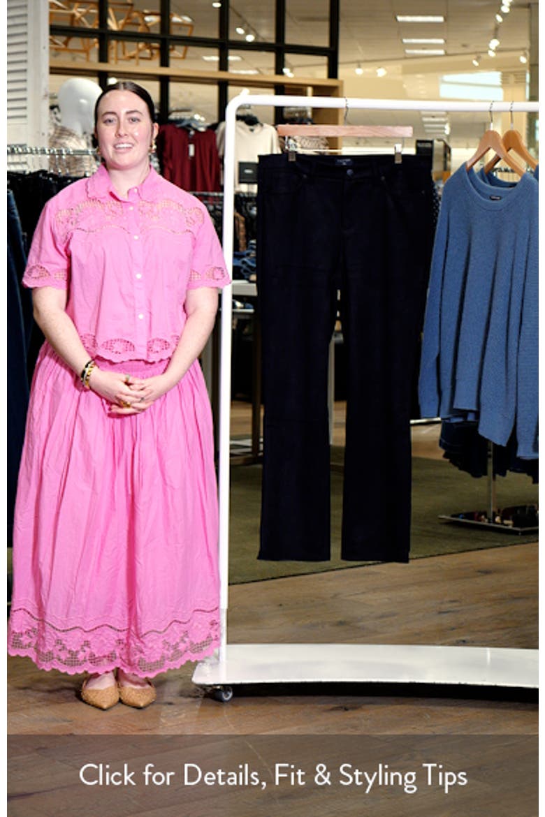 Marilyn High Waist Straight Leg Faux Suede Pants video