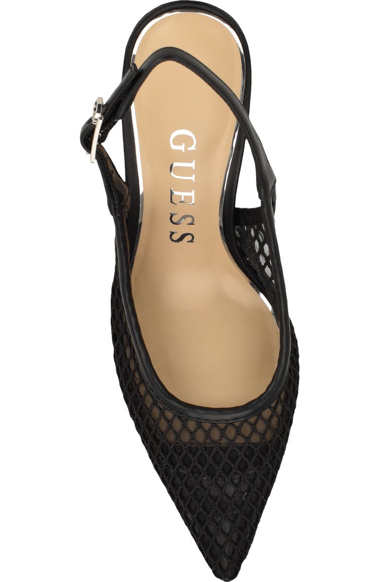 GUESS Pandy Slingback Pointed Toe Pump, Alternate, color, Black