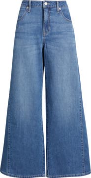 CITY BLUES Stretch Wide Leg Jeans