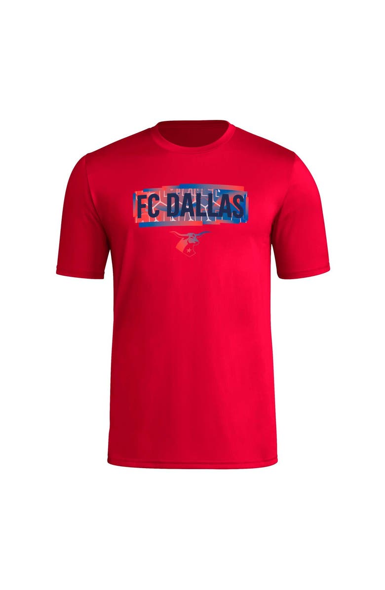 adidas Men's adidas Red FC Dallas Local Pop AEROREADY T-Shirt, Alternate, color, Red