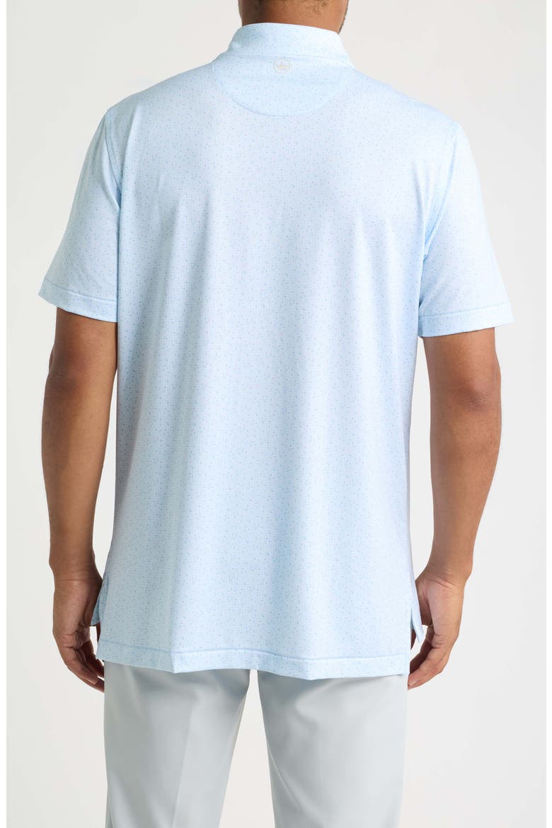Rivington Microprint Summer Comfort Performance Jersey Polo, Alternate, color, PALE BLUE