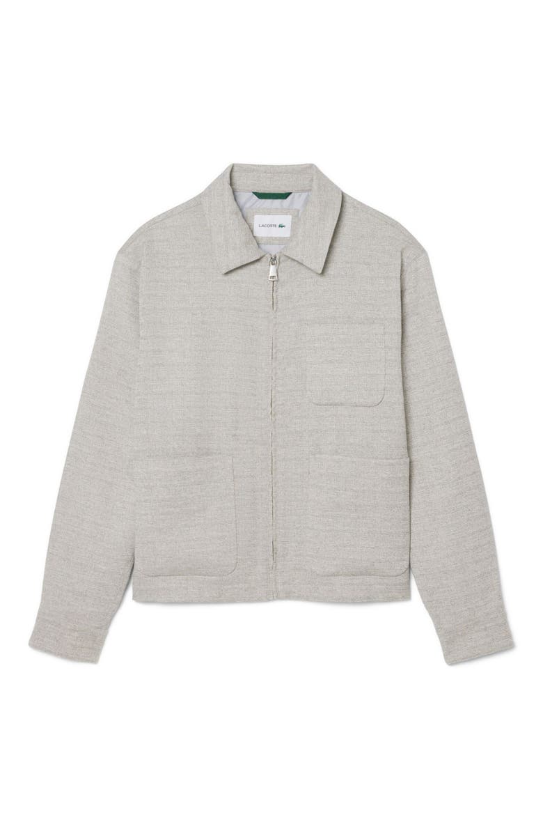 Zip Jacket, Main, color, GREY CHINE