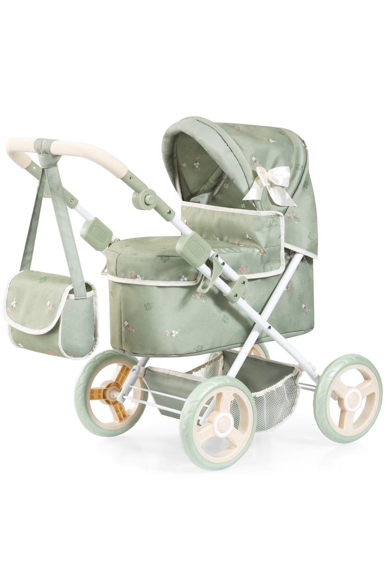 Doll Pram Trendy Play Push Stroller Fits 18" Dolls, Ages 3+, Main, color, Multicolored