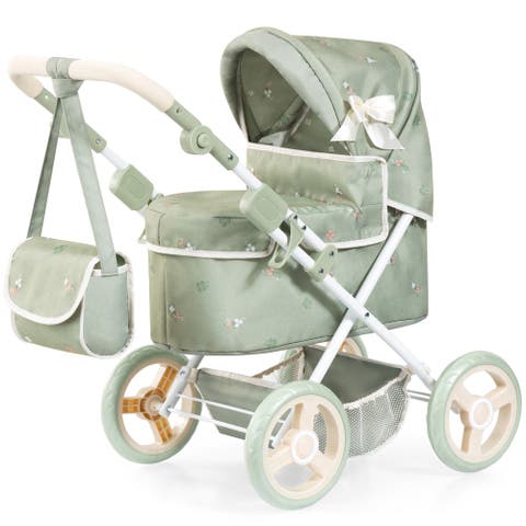 Doll Pram Trendy Play Push Stroller Fits 18" Dolls, Ages 3+