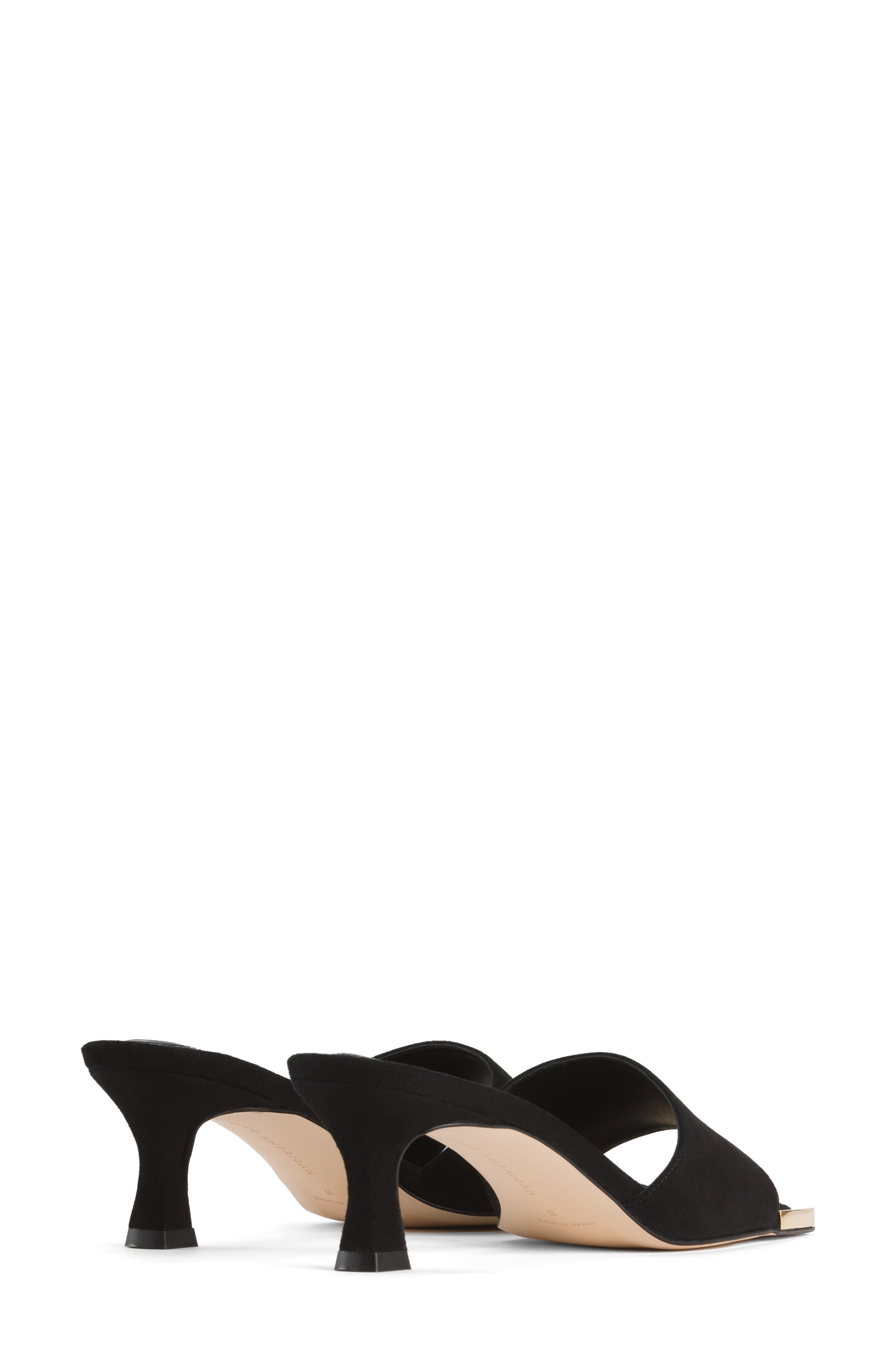 Good American The Standout Square Toe Slide Sandal, Alternate, color, 