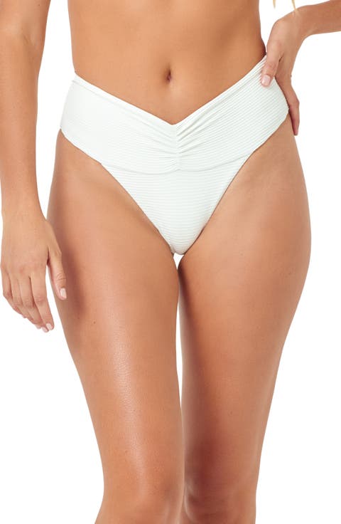 Bardot Ribbed Bikini Bottoms