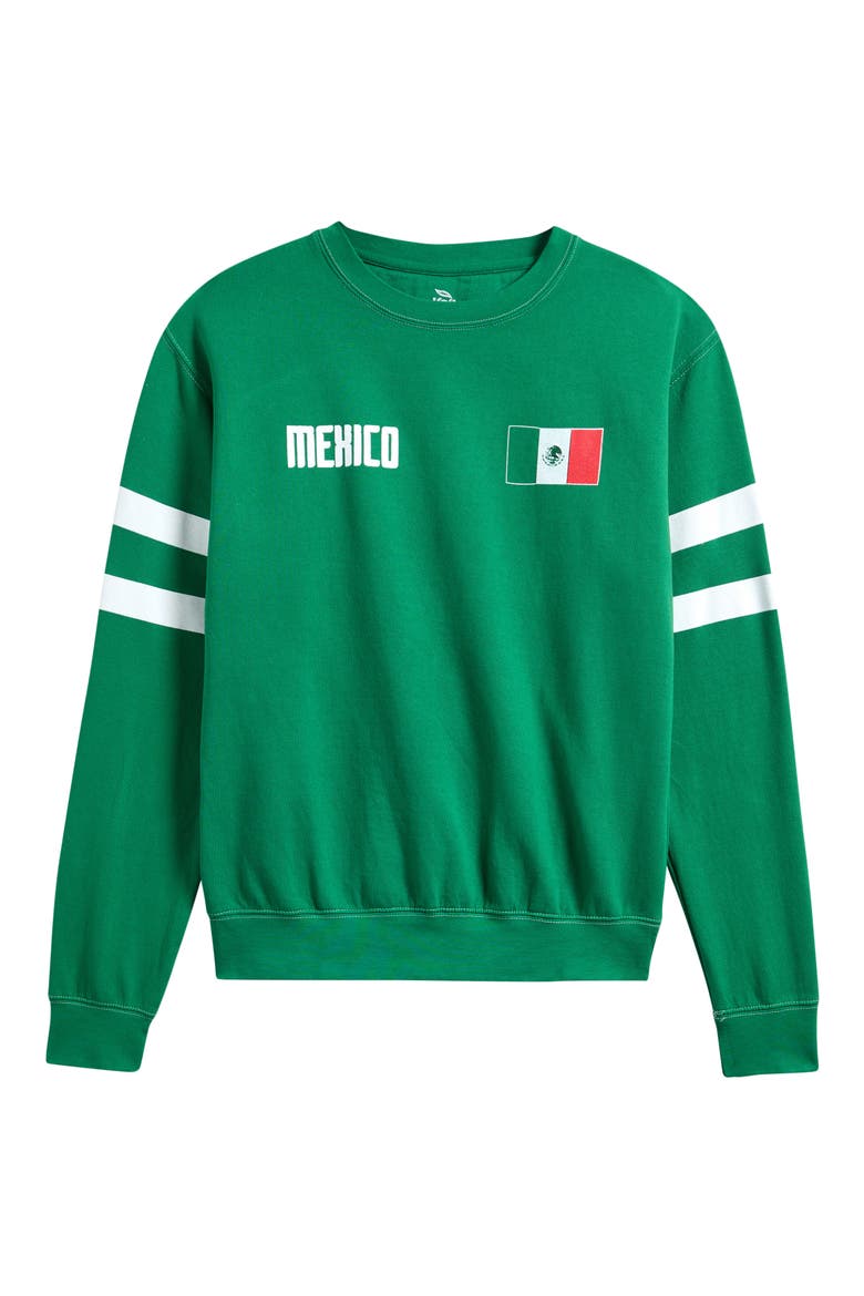 Kids' Mexico Crewneck Sweatshirt, Main, color, GREEN