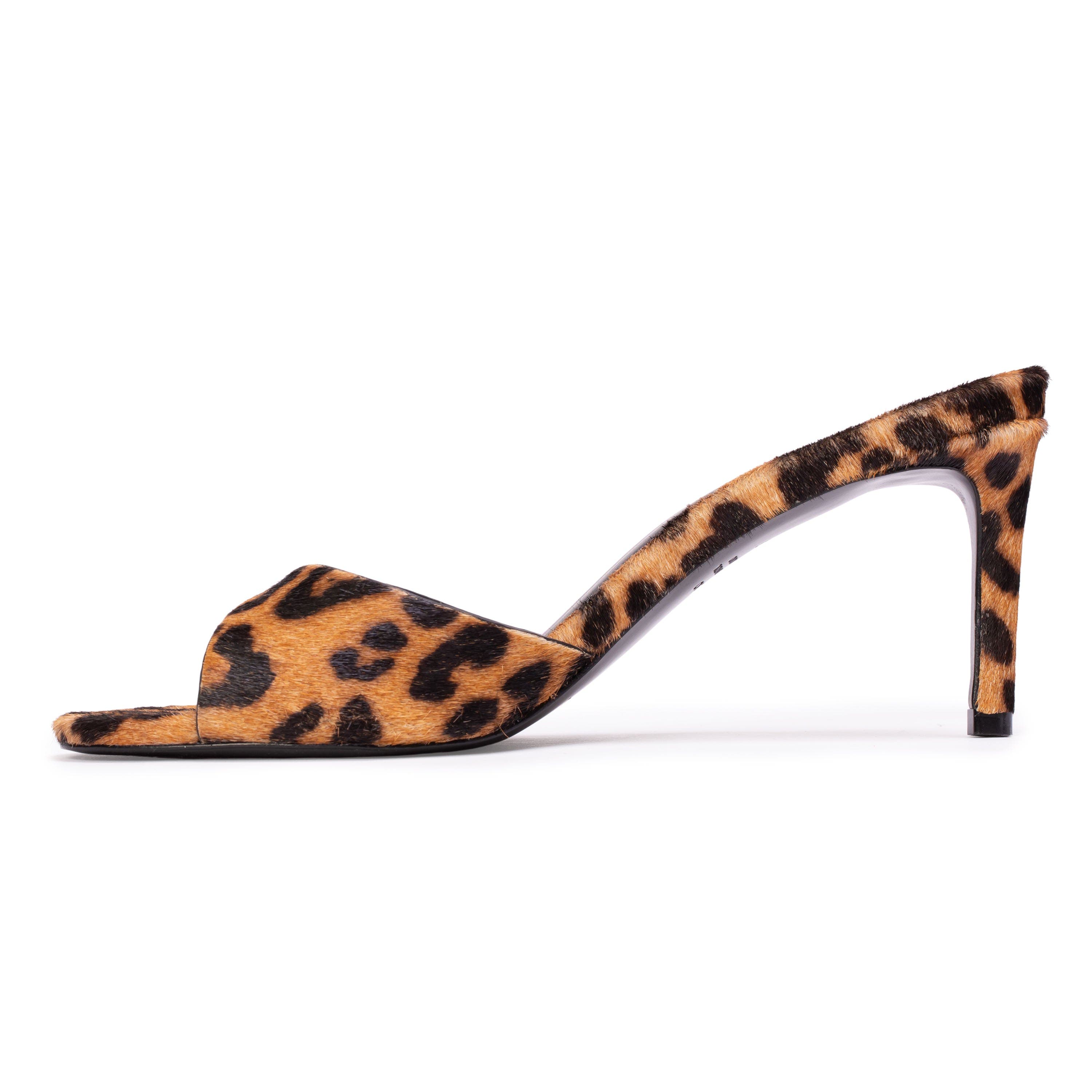 BLACK SUEDE STUDIO Freddie 65 Mule, Alternate, color, Leopard Ponyhair