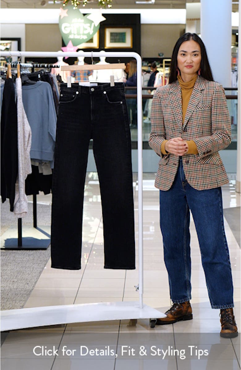 Zurie High Waist Straight Leg Jeans, sales video thumbnail