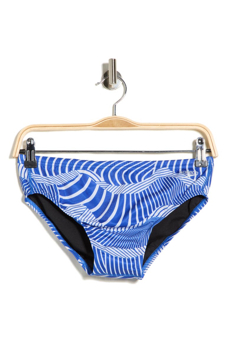 Print Swim Briefs, Alternate, color, PURPLE