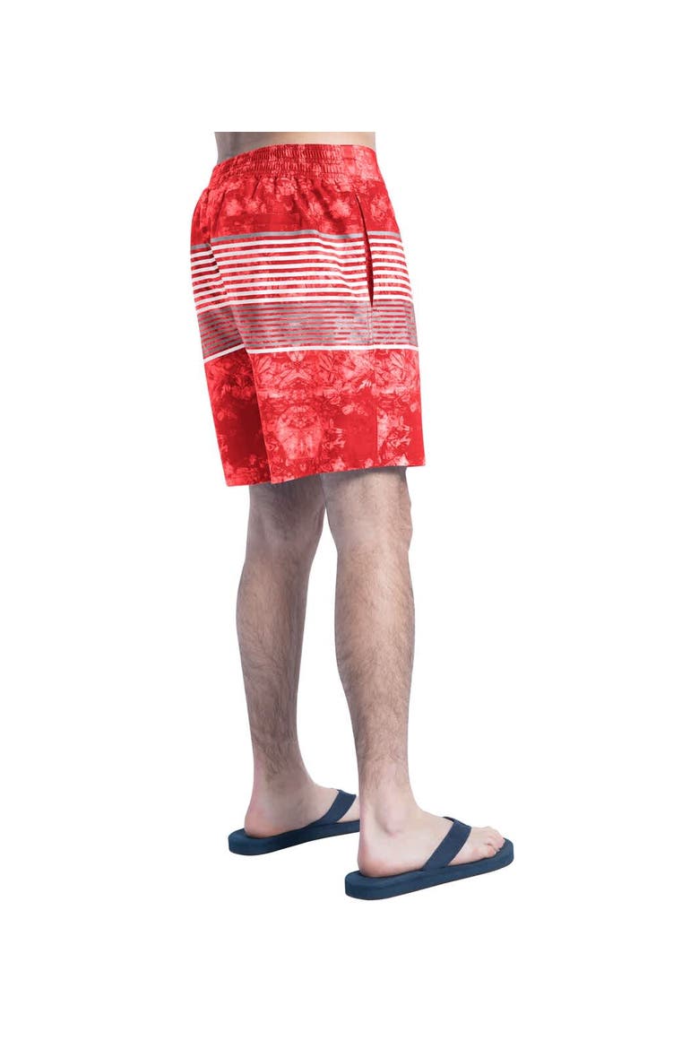 Men's G-III Sports by Carl Banks  Red/Gray Kansas City Chiefs Horizon Volley Swim Shorts, Alternate, color, Red