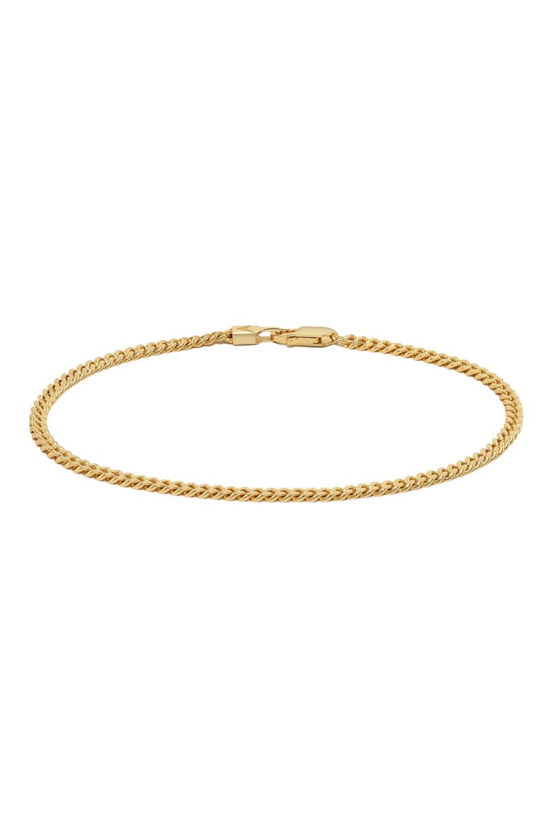 Men's Cuban Chain Bracelet, Main, color, GOLD