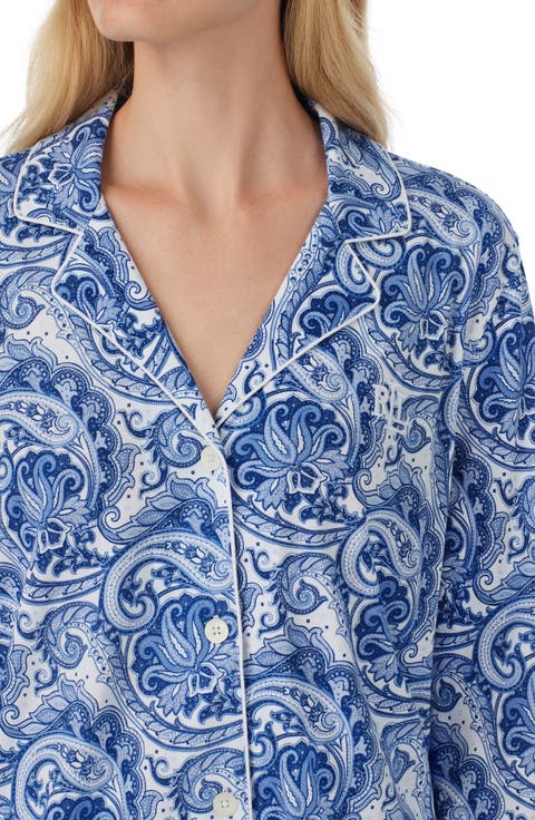 Print Cotton Blend Pajamas