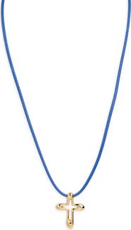 ARGENTO VIVO Cross Cord Necklace