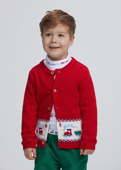 Shop Little English Kids' Printed Turtleneck In Holiday Labs
