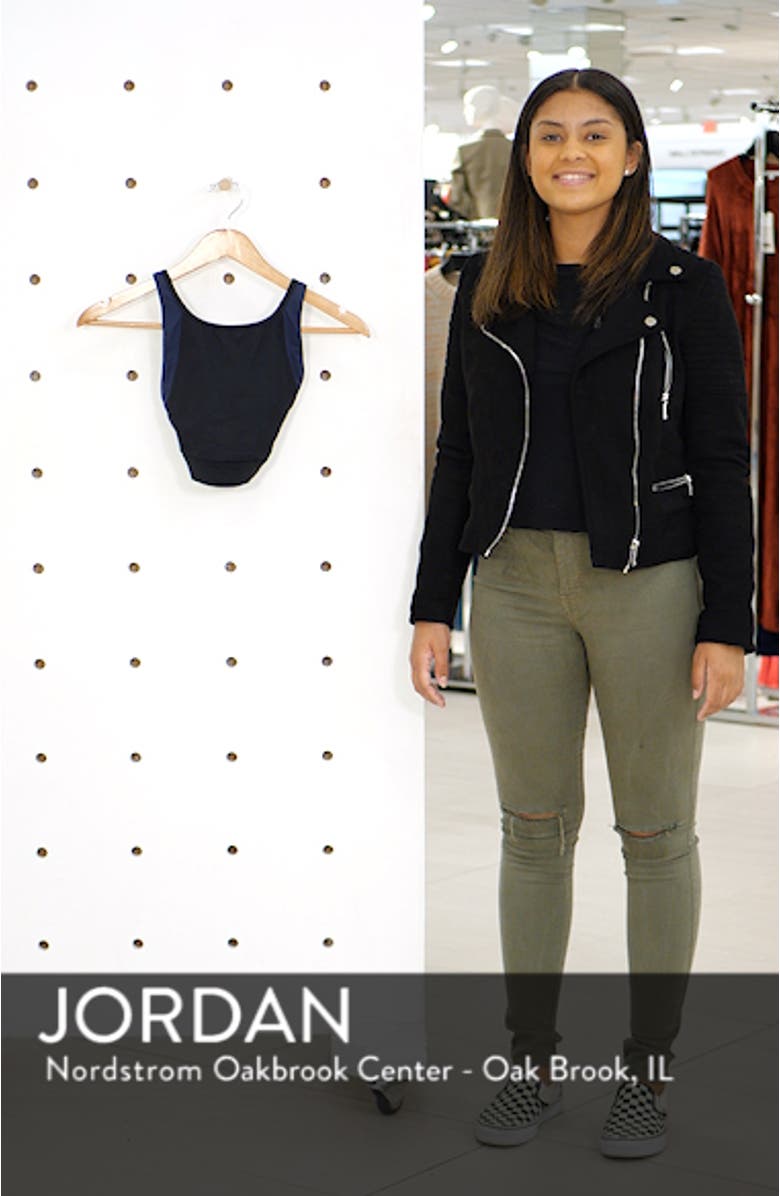 The Active High Neck Cross Back Sports Bralette, sales video thumbnail