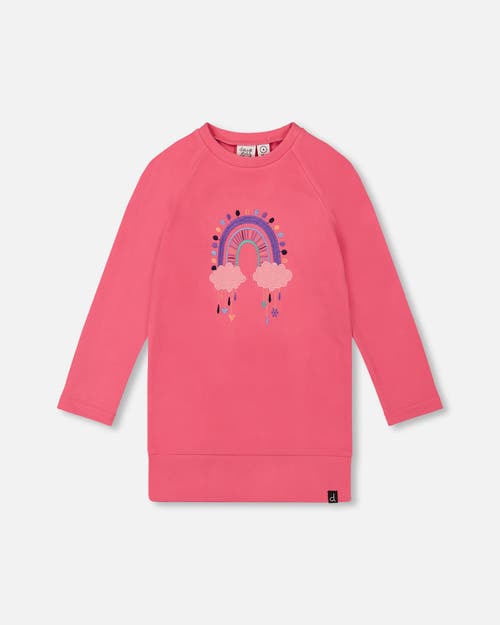 Deux Par Deux Kids'  Super Soft Tunic Tee With Embroidery In White