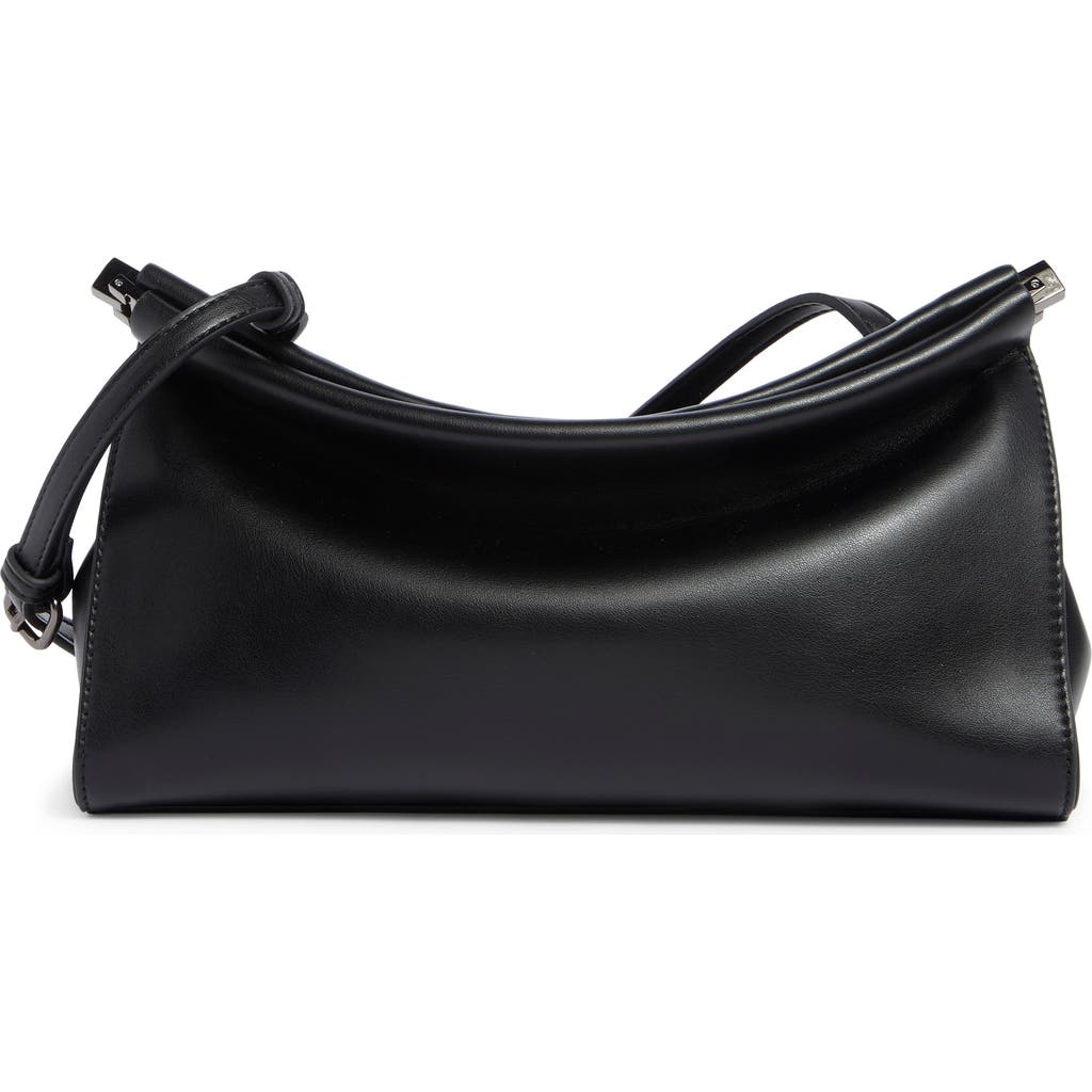Bcbg Faux Leather Shoulder Bag In Black
